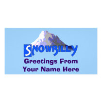 Snowbilly Custom Photo Card