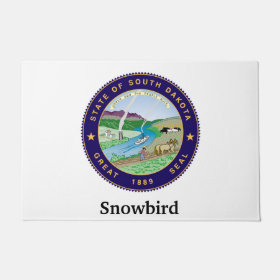 Snowbird Personalize Doormat