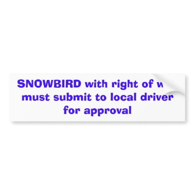 snowbird stickers