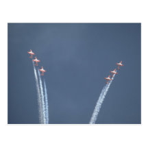 Snowbirds Beginning Heart Smoke Trail Post Card