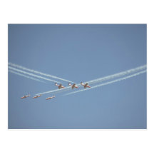 Snowbirds Ending Heart Smoke Trail Post Cards