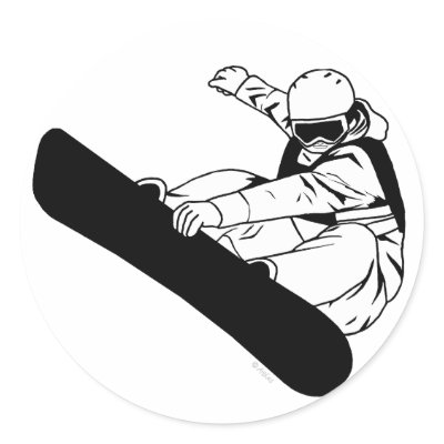 Snowboard3 Stickers by AtlasShrugging