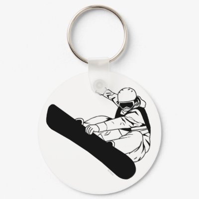 Snowboard 3 key chain by AtlasShrugging