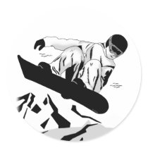 Snowboard 5bw stickers by AtlasShrugging Snowboard 5bw stickers