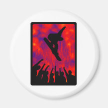 snowboard all advance fridge magnets