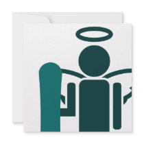snowboard angel invitation