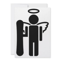 snowboard angel invitation