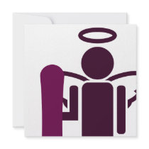 snowboard angel invitations
