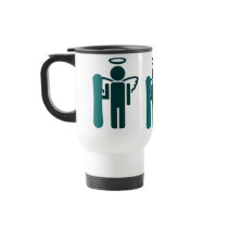 snowboard angel coffee mug