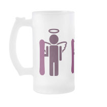 snowboard angel coffee mug