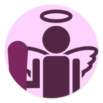 snowboard angel stickers