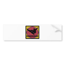 Snowboard At Dusk Bumper Sticker