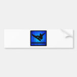 Snowboard Blue Zoom Bumper Stickers