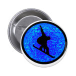 Snowboard Bluesy Stylers Button