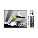 snowboard. color. postage