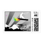 snowboard. color. postage