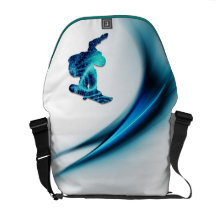 Snowboard Design Messenger Bag