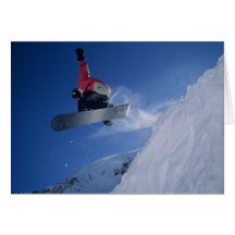 Snowboard en el centro turístico del Snowbird, Uta Felicitaciones