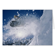 Snowboard en el centro turístico del Snowbird, Was Felicitación