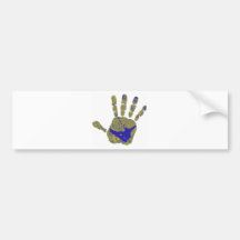 Snowboard Hands On Bumper Stickers