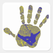 Snowboard Hands On Sticker