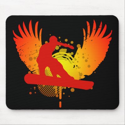 snowboard. hi-fi. mousepad by asyrum