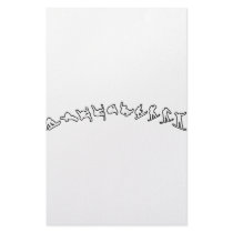 Snowboard Jump Personalized Stationery