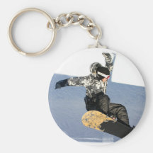Snowboard Launch Keychain