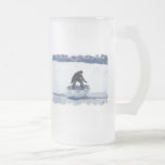 Snowboard Ollie Frosted Beer Mug