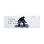 Snowboard Ollie Return Address Label