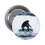 Snowboard Ollie Round Button