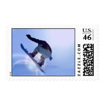 Snowboard Postage Stamps
