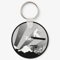 snowboard. powder trail. keychains