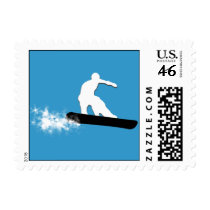 snowboard. powder trail. stamps