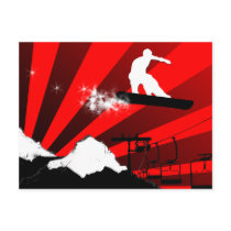 snowboard. powder trail. postcards by asyrum snowboard. powder trail. postcards