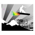 snowboard. powder trail. posters by asyrum snowboard. powder trail. posters