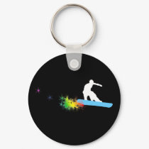 snowboard. rainbow. keychains