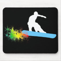 snowboard. rainbow. mousepads by asyrum snowboard. rainbow. mousepads