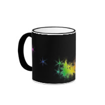 snowboard. rainbow. coffee mug