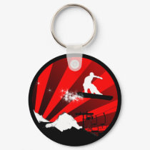 snowboard. red. keychains by asyrum snowboard. red. keychains