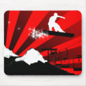 snowboard. red. mousepads