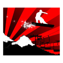 snowboard. red. posters by asyrum snowboard. red. posters