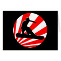 snowboard : red rays cards by asyrum snowboard : red rays cards