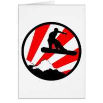 snowboard : red rays cards by asyrum snowboard : red rays cards