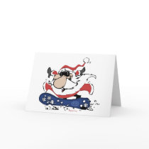 Snowboard Santa cards by Method77 Snowboard Santa cards