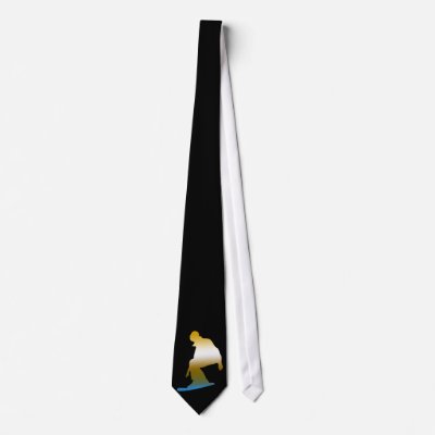 snowboard silhouette custom ties by sportyfun