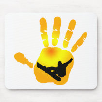 Snowboard Sun Vision Mouse Pads