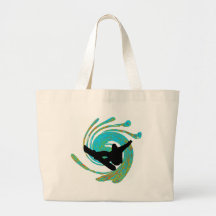Snowboard The Banks Tote Bags