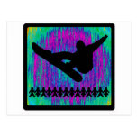 Snowboard The Zip Postcard