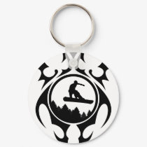 snowboard. tribal. keychains by asyrum snowboard. tribal. keychains